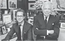  ?? FILE PHOTO BY JASON DECROW, AP ?? CEO Stefan Larsson, left, and chief creative officer Ralph Lauren, shown in 2015, are going their separate ways.