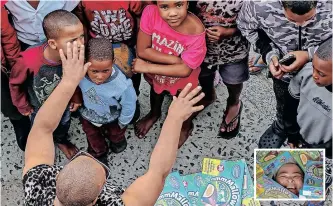  ?? SUPPLIED ?? CHARMAINE Josephs, known as the Mother Teresa of Lavender Hill, (inset) will provide 650 children in her community with treats on Easter Monday. |