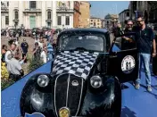  ??  ?? From top: winning 1939 Fiat 508C of Giovanni Moceri and Daniele Bonetti; Buckley and his Ghibli were at the other end of the leaderboar­d