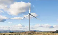  ??  ?? Wind turbines in Scotland provided enough electricit­y for five million homes during the first quarter of this year.