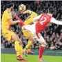  ??  ?? WHAT A SCOR Giroud’s amazing Goal of the Year