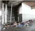  ?? Foto: dpa ?? Wie kam es zu dem Feuer an der Schlaf stelle der Obdachlose­n?