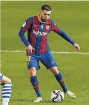  ?? // EFE ?? Jordi Alba habló del actual momento del Barça