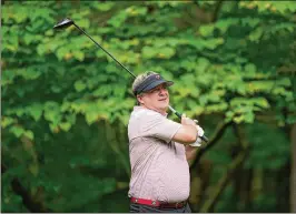  ?? COURTESY OF PAUL ABELL ?? In previous golf outings, Georgia head football coach Kirby Smart represente­d the Bulldogs in the 17th annual Southern Company Peach Bowl Challenge charity tournament at Reynolds Lake Oconee in Greensboro.