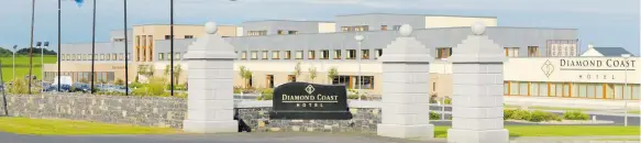  ??  ?? The Diamond Coast Hotel in Enniscrone, which is managed by Michael Yates, chairman of Sligo-Leitrim-Roscommon branch of the Irish Hotels Federation.