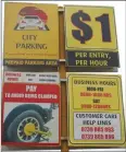  ??  ?? City Parking announce new parking fares