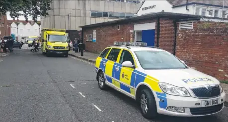  ??  ?? Steve West found a man dead in the toilets in Canterbury Lane; above right, police at the same toilets when Emma Slater was found dead in 2014