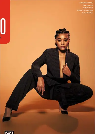  ??  ?? Amandla Stenberg, photograph­ed exclusivel­y for Empire in Los Angeles on 7 June 2018.