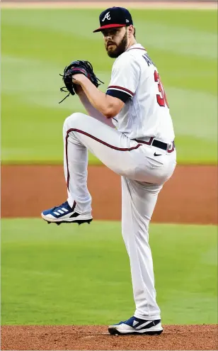  ?? JASON GETZ/JASON.GETZ@AJC.COM ?? Looking for something to get excited about in regards to Braves spring training? Ian Anderson might deliver on that wish — depending on how he delivers pitches.