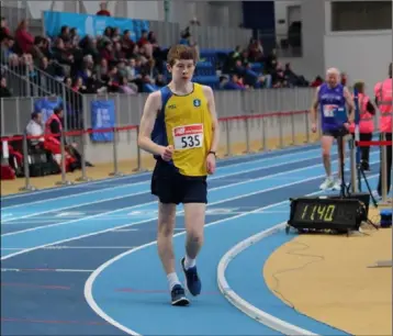  ??  ?? Leinster Junior walk champion Joe O’Hanlon from Taghmon.