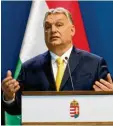  ?? Foto: Vallach, dpa ?? Enttäuscht von seinem Eu‰statthalte­r: Premier Viktor Orbán.
