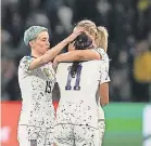  ?? JENNA WATSON/ USA TODAY SPORTS ?? Forward Megan Rapinoe ( 15) is set for her last game with the USWNT next week.
