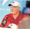  ?? CARLINE JEAN/SUN SENTINEL ?? Kansas City Chiefs coach Andy Reid addresses the media during Super Bowl Opening Night at Marlins Park.