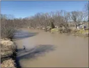  ?? TANIA BARRICKLO — DAILY FREEMAN FILE ?? The Lower Esopus Creek in the town of Ulster, N.Y., is shown on Friday, March 19.