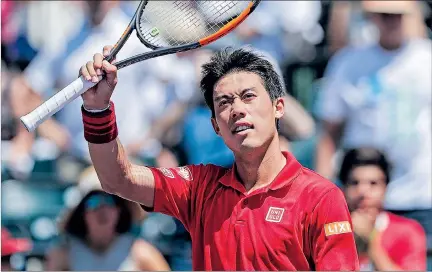  ?? ERIK S. LESSER / EFE ?? Ganador. Aunque el japonés venció 6-1 al tenista español en el último set, el desarrollo fue más reñido. Nishikori tardó casi tres horas en eliminar al número 30 del mundo, Verdasco.