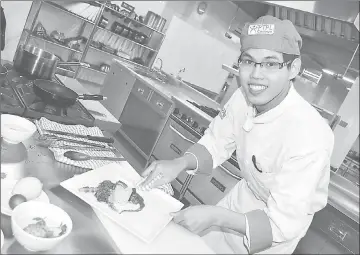  ??  ?? The diploma provides students with basic culinary and specialise­d skills in the area of food and management.