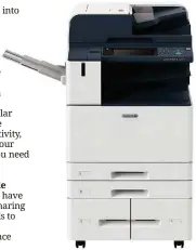  ??  ?? Fuji Xerox's Smart Work Gateway seamlessly integrates cloud services and print devices for efficient workflow.