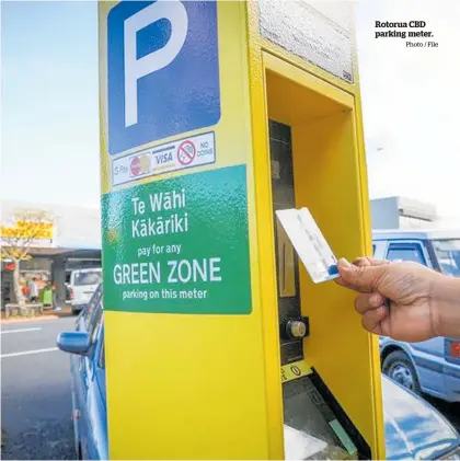  ?? Photo / File ?? Rotorua CBD parking meter.