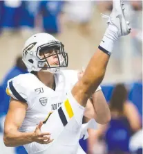  ?? MAT GDOWSKI/ICON SPORTSWIRE FILES ?? Bailey Flint has been drafted by Hamilton, but the Aussie punter will try his luck with the NFL first.