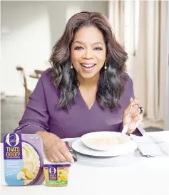  ??  ?? Oprah Winfrey’s O,That’s Good!line of soups. — Relaxnews photo