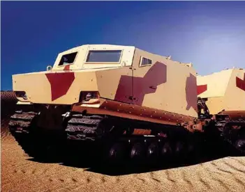  ??  ?? All Terrain Tracked Carrier Bronco by ST Kinetics