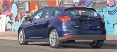  ??  ?? Ford’s jack-of-all-trades Focus hatchback adds a racy RS model for 2016, offering more safety and high-tech features.