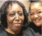  ?? PROVIDED ?? Carolyn Hector Hall (right) met Gwendolyn Osborne in Orlando in 1999 at a Black romance writers’ getaway.