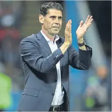  ??  ?? Spain coach Fernando Hierro