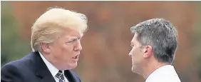  ??  ?? President Donald Trump with White House physician Dr Ronny Jackson