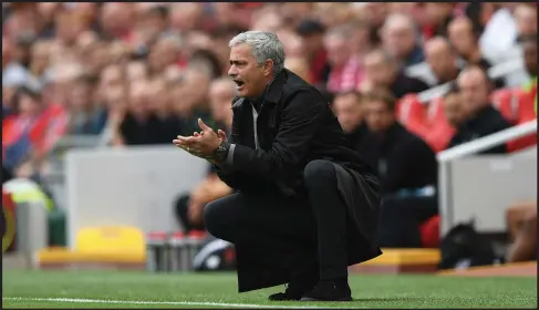  ??  ?? Jose Mourinho last night hinted that he could be tempted to manage Paris St Germain one day after insisting Man Utd won’t be his last club