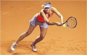  ??  ?? Clay contender: Winning the French Open would put the perfect seal on Maria Sharapova’s comeback