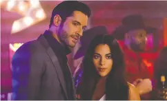  ?? NETFLIX ?? Tom Ellis and Inbar Lavi star in the
devilishly popular Lucifer.