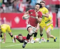  ?? DARRYL DYCK THE CANADIAN PRESS FILE PHOTO ?? Nathan Hirayama is co-captain of Canada’s men’s rugby sevens team and helped the squad capture two gold medals and a silver at the last three Pan American Games.