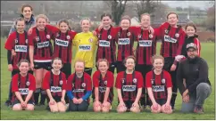  ?? ?? U13 girls who defeated Bandon AFC 2-0.