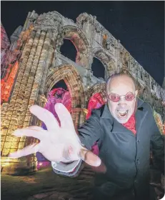  ??  ?? Dracula will be staged at Whitby Abbey from May 26 to 28. Picture by Ceri Oakes