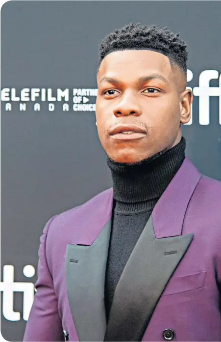  ?? ?? Colour bind: John Boyega follows certain ‘rules’ when it comes to dating