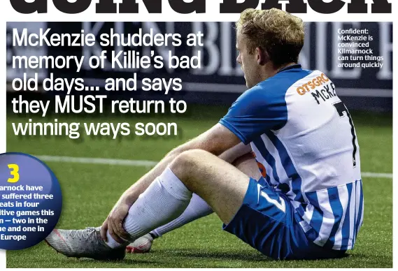  ??  ?? Confident: McKenzie is convinced Kilmarnock can turn things around quickly