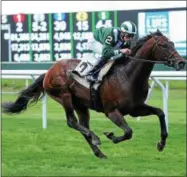  ?? BY NYRA ?? Green Mask is the top choice to win the Troy Stakes. Green Mask finished fifth in last fall’s Breeders’ Cup Turf Sprint and has been first or second in six subsequent starts. including a two length win in the Grade 2 Highlander at Woodbine.