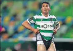  ??  ?? El español Pedro Porro, en un partido del Sporting de Portugal.
