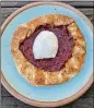  ??  ?? Baffi’s rhubarb crostata is a lovely seasonal dessert.