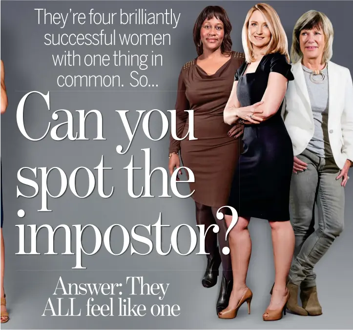  ??  ?? Self-doubt: From left, Linda Kelsey, Karen Blackett, Sophie Cornish and Jude Kelly