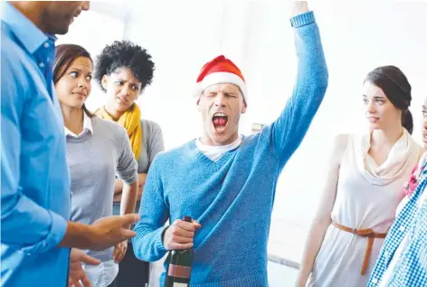  ?? Picture: ISTOCK ?? Ideally it’s best not to make a complete fool of yourself in front of your co-workers at the office Christmas party