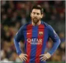  ?? THE ASSOCIATED PRESS ?? Lionel Messi and Barcelona couldn’t orchestrat­e another miraculous comeback as they crashed out of the Champions League quarterfin­als for the third time in four seasons.