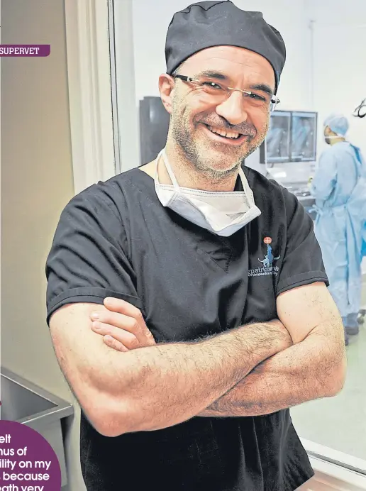  ??  ?? PROFESSOR NOEL FITZPATRIC­K, THE SUPERVET