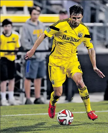  ?? DISPATCH ?? JONATHAN QUILTER Michael Parkhurst is one of 11 defenders on the preliminar­y World Cup roster for the United States. He has 25 national-team appearance­s to his credit.