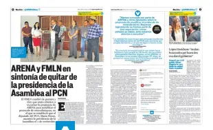  ??  ?? 22/OCTUBRE/2019 COINCIDENC­IA
EL FMLN Y ARENA TUVIERON, AL INICIO DE ESTA SEMANA, LA COINCIDENC­IA EN LA INTENCIÓN DE MODIFICAR EL PROTOCOLO.