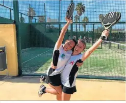  ?? ?? Dos jóvenes deportista­s de la escuela Valdesport, en Valdelagra­na.