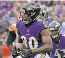  ?? KARL MERTON FERRON/BALTIMORE SUN ?? Ravens wide receiver Miles Boykin has been picking apart his game on film.