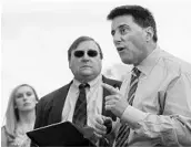  ?? KAITLIN MCKEOWN/AP ?? Dallas Woodhouse, right, said if investigat­ors can show “substantia­l likelihood” of fraud, then North Carolina’s Republican Party would be open to a new election.