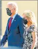  ?? AP ?? Joe Biden and first lady Jill Biden in Wilmington, US.